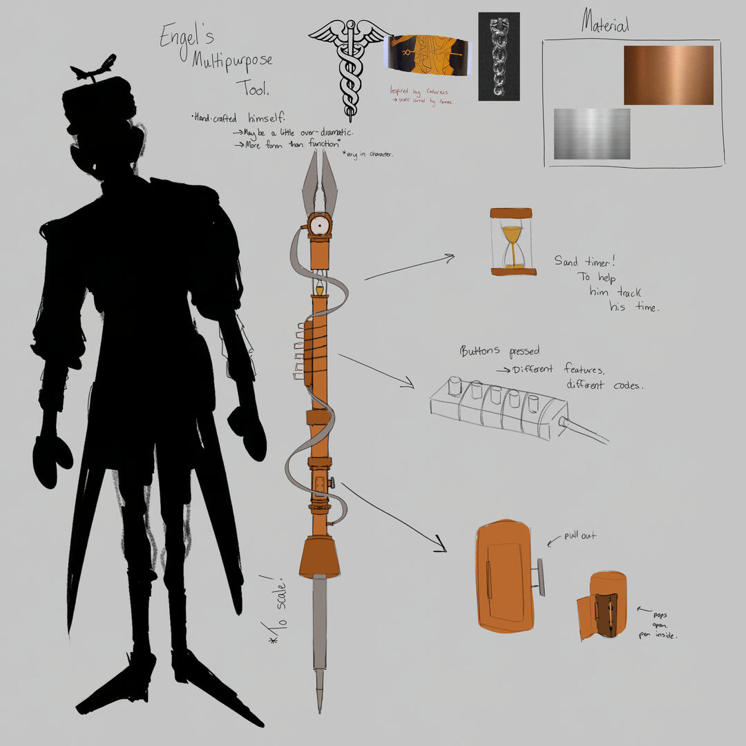 i ended up not spending much time on the actual prop, so i rushed and just came up with this idea.