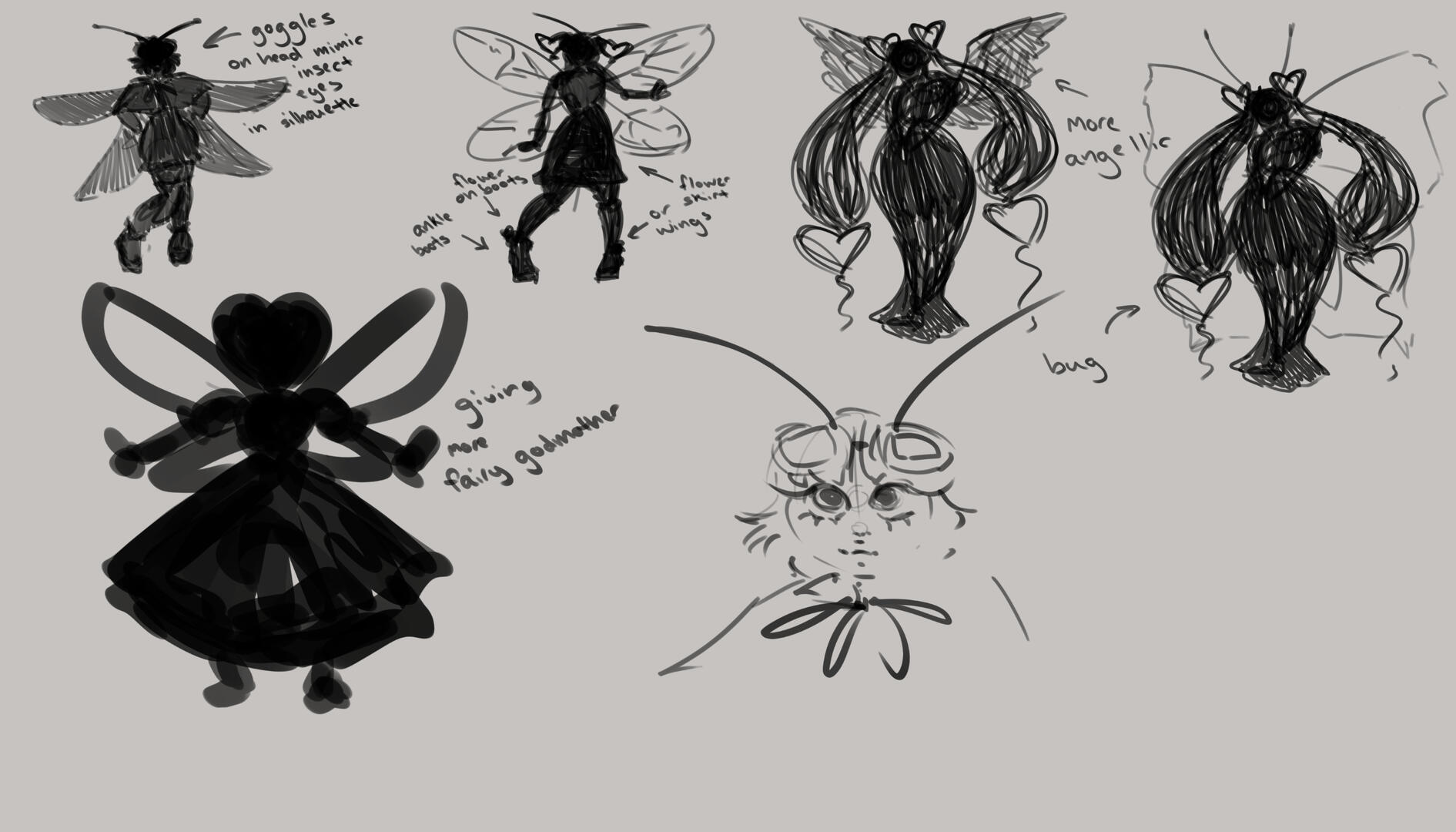 initial ideation sketches