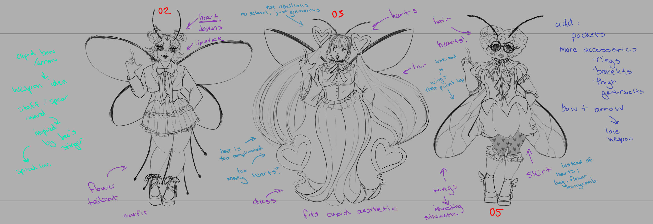 Annotating the ideas with feedback, based off of forms that I sent out. Also narrowing down the design options.