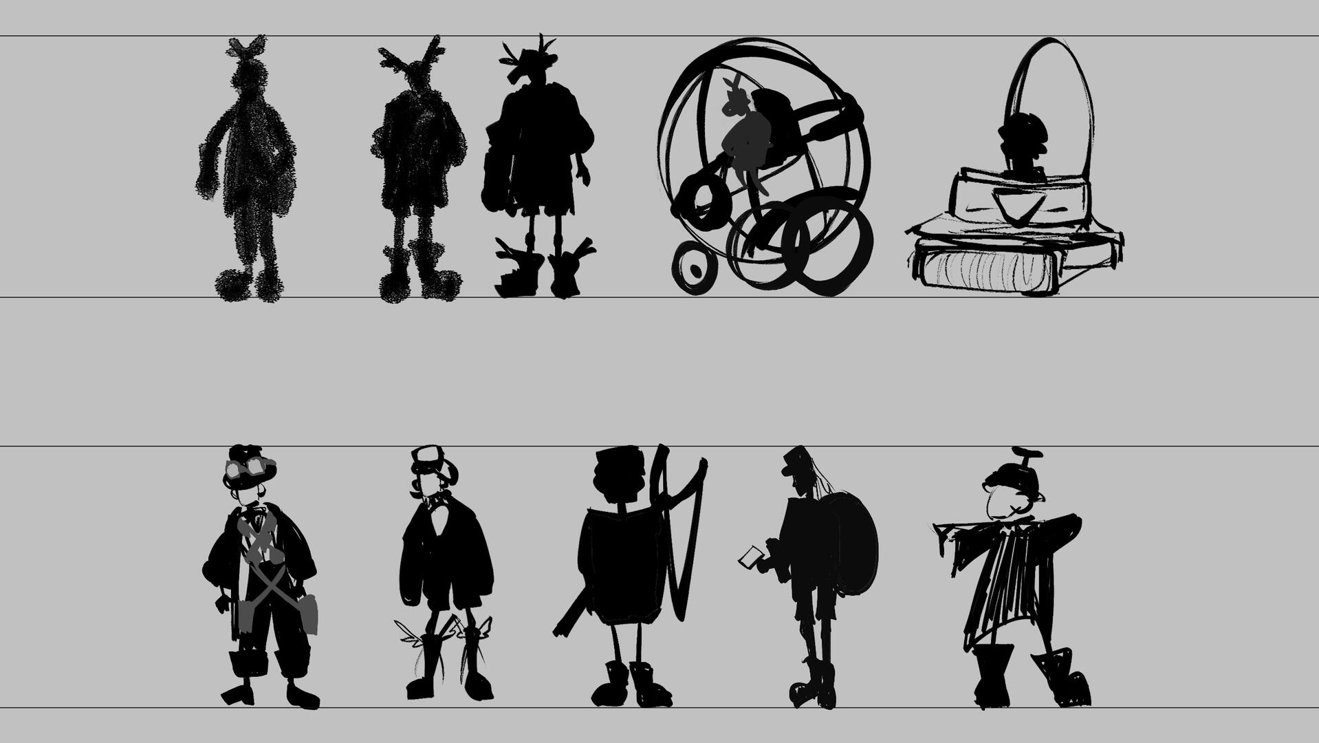 More silhouette exploration, pushing it a little further this time.